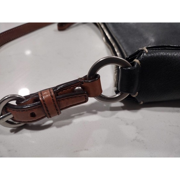 Coach Black Leather Shoulder Bag F10890 - Picture 6 of 9